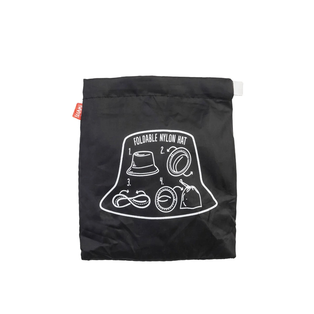 SOS SANPEI FOLDABLE RAIN HAT - BLACK