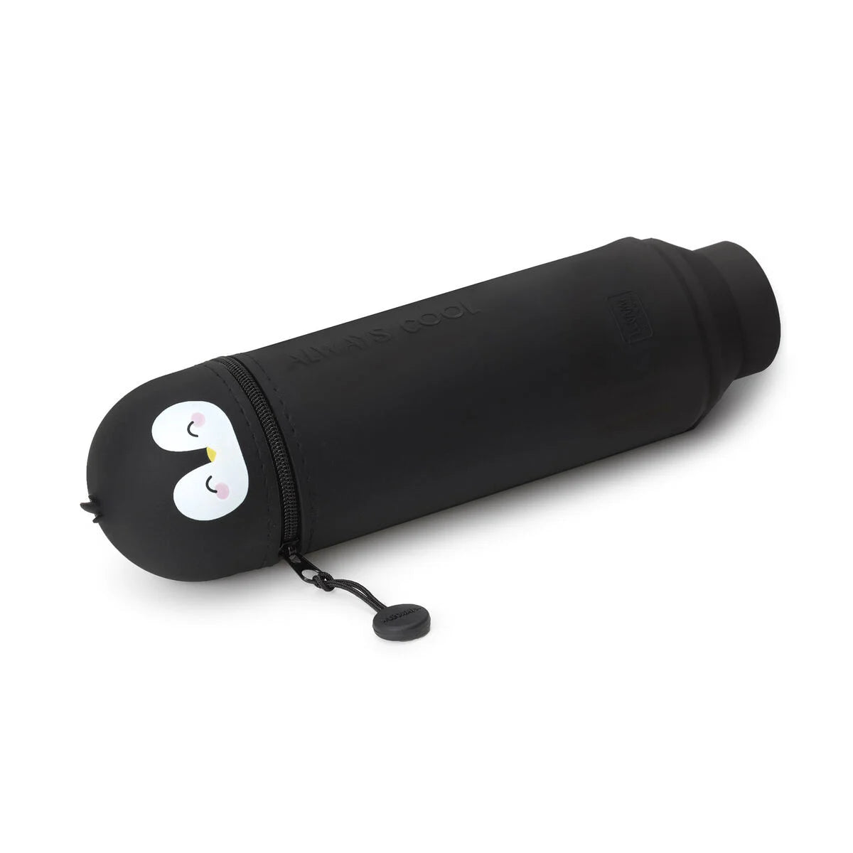 KAWAII 2-IN-1 SOFT SILICONE PENCIL CASE - PENGUIN