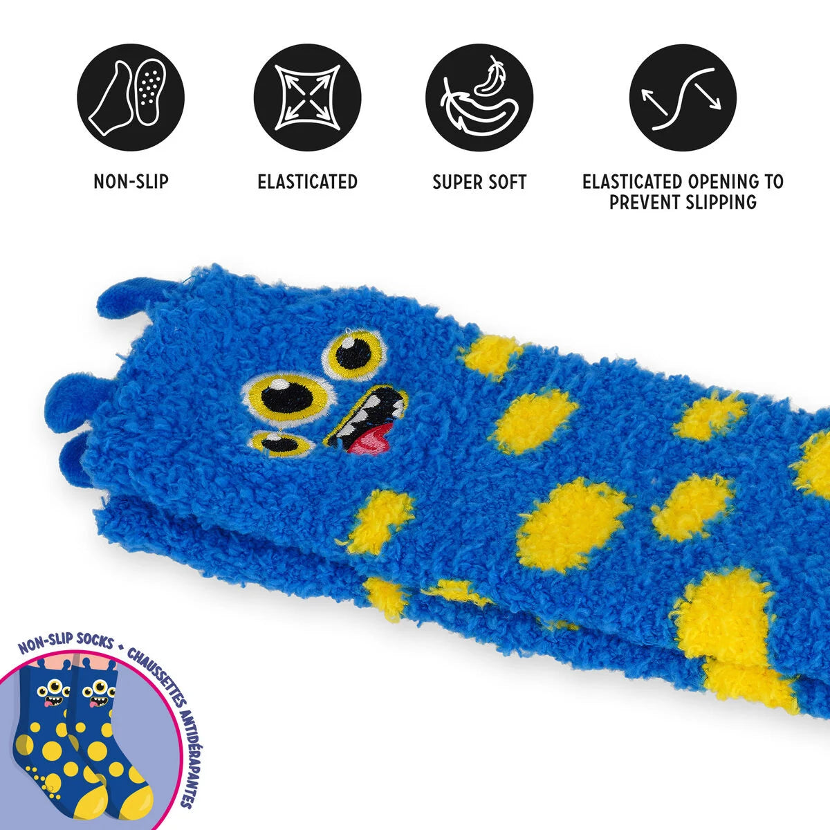 MEIAS NON-SLIP SOCKS - IT'S A MATCH! - MONSTER