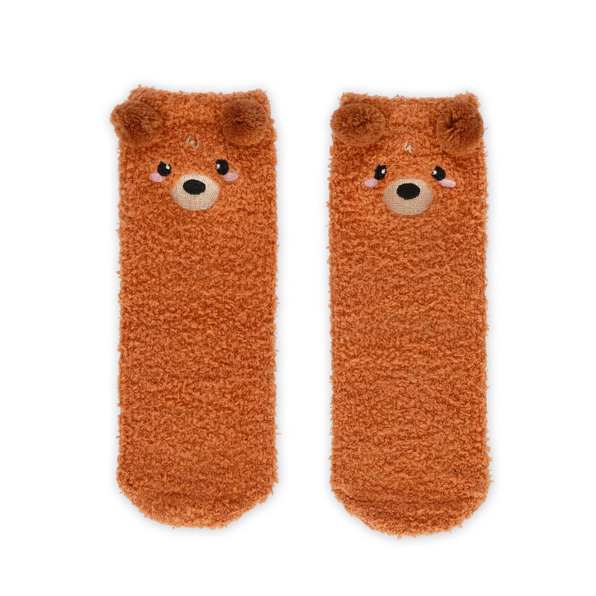 MEIAS NON-SLIP SOCKS - IT'S A MATCH! - TEDDY BEAR