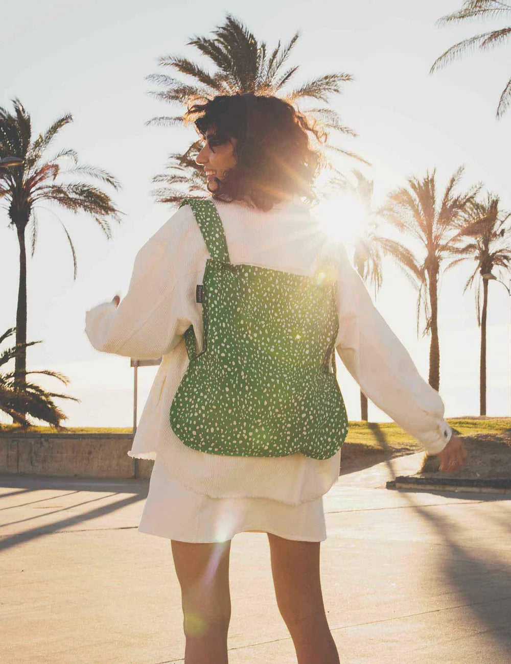 Sack/Backpack - Green Sprinkle