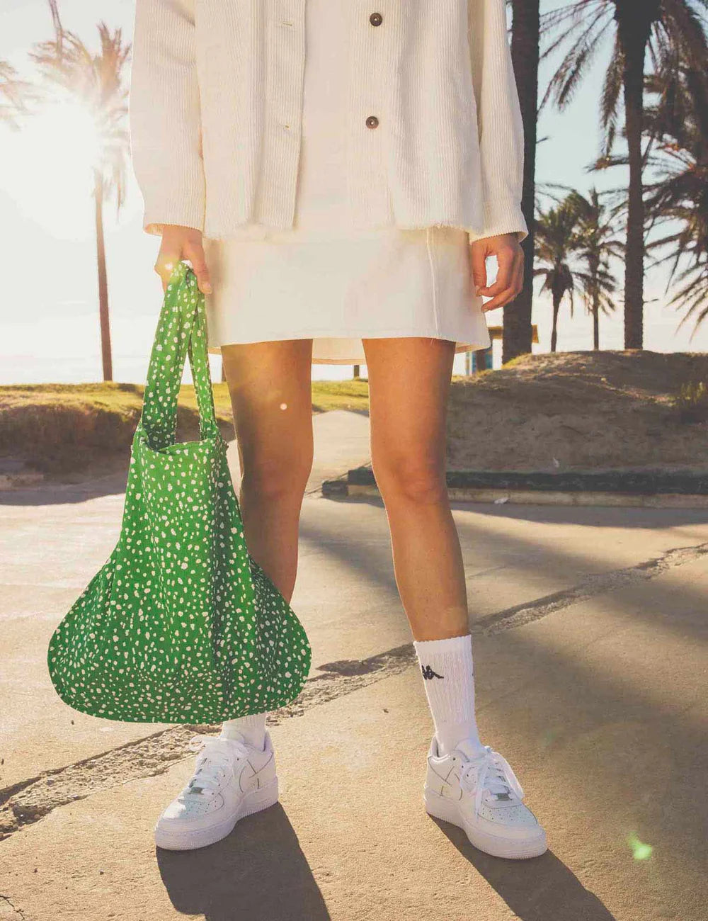 Sack/Backpack - Green Sprinkle