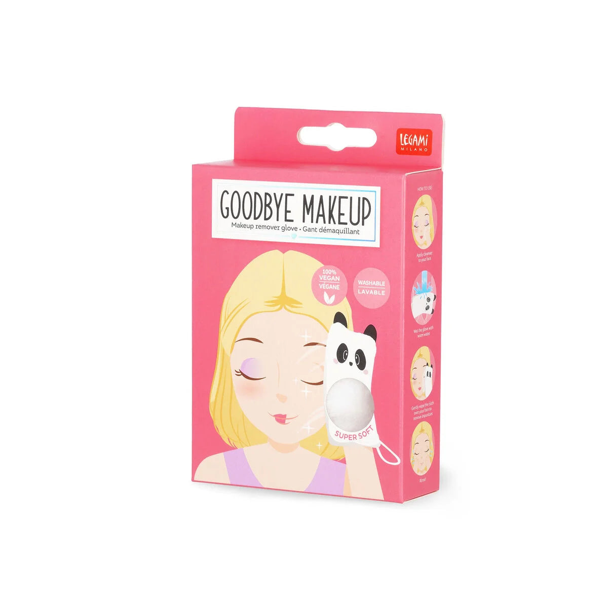MAKE-UP REMOVER GLOVE - GOODBYE MAKEUP -PANDA