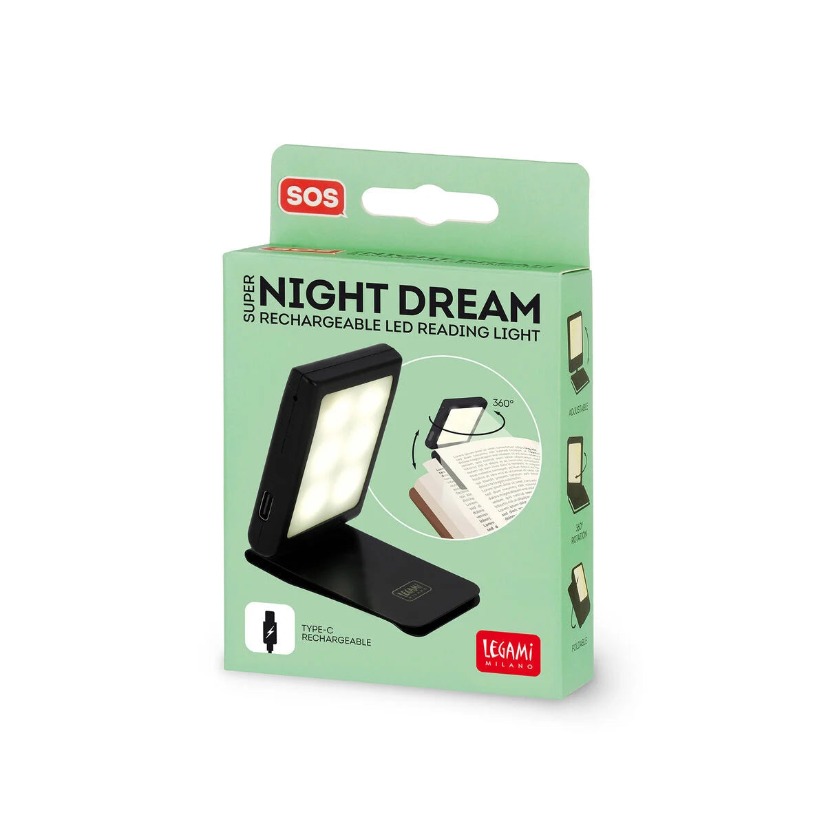 RECHARGEABLE LED READING LIGHT - SUPER NIGHT DREAM