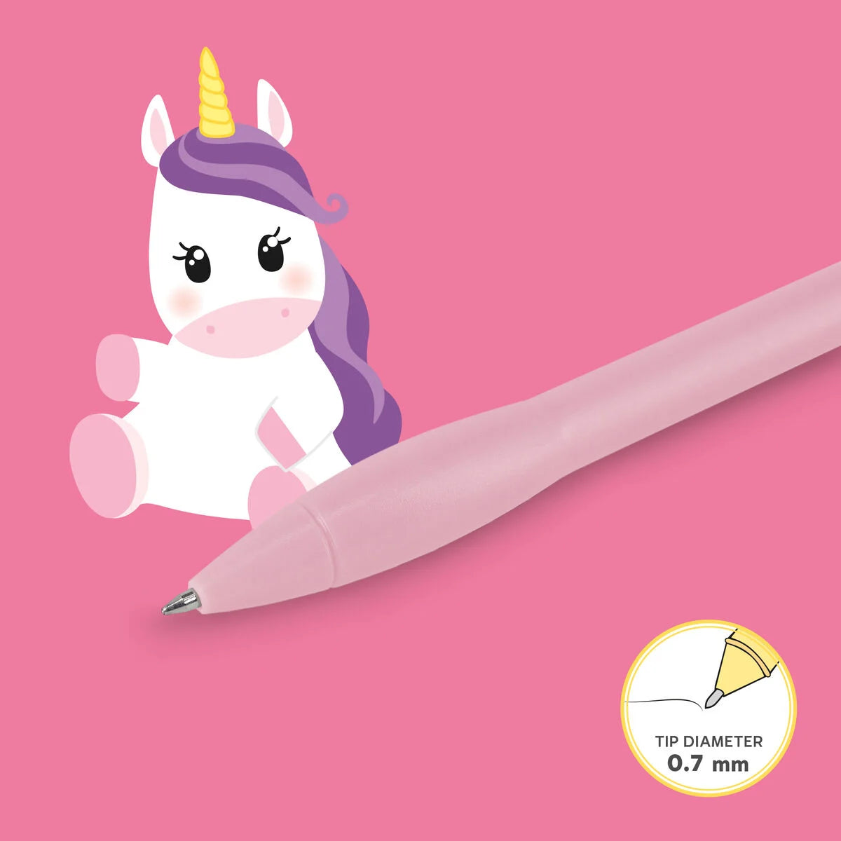 WRITING IS MAGIC - PEN WITH UNICORN LIGHT