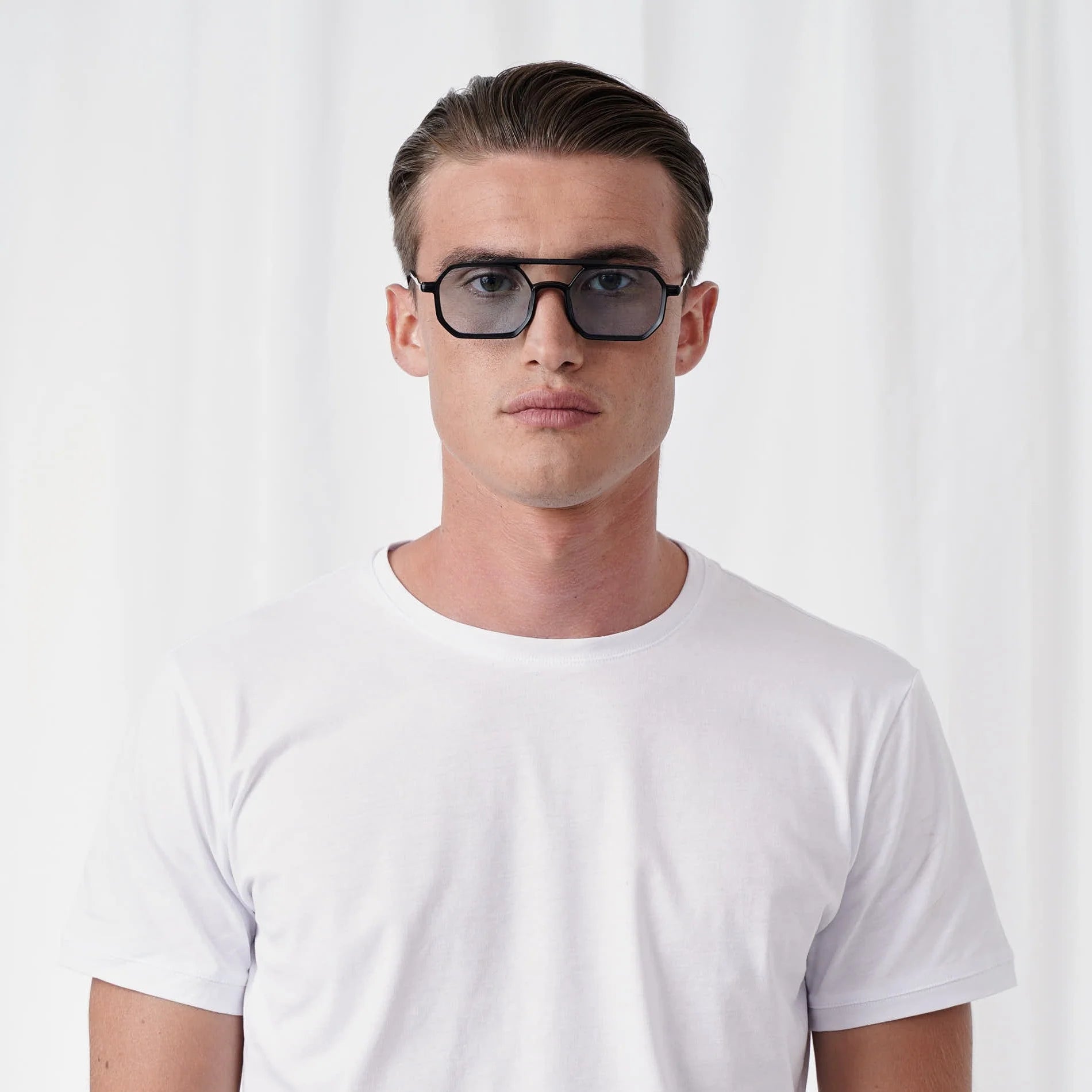 GLASSES RICHARD - MATT BLACK / BLUE