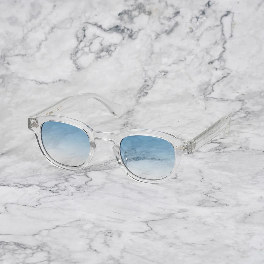 GLASSES JOHNNY - CLEAR / GRADIENT BLUE