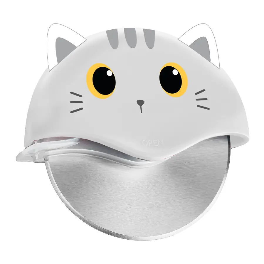 Pizza Cutter White Cat