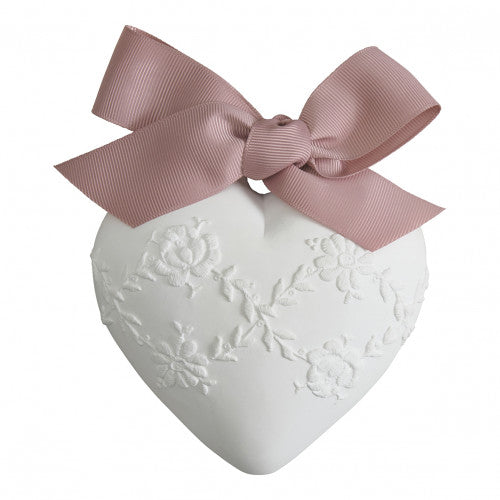 Scented Decor Large Embroidered Heart - Fleur de Thé