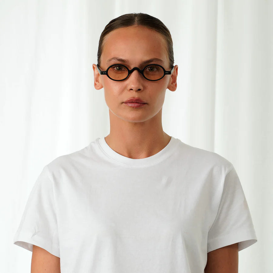 GLASSES LIAM - MATT BLACK / PEACH