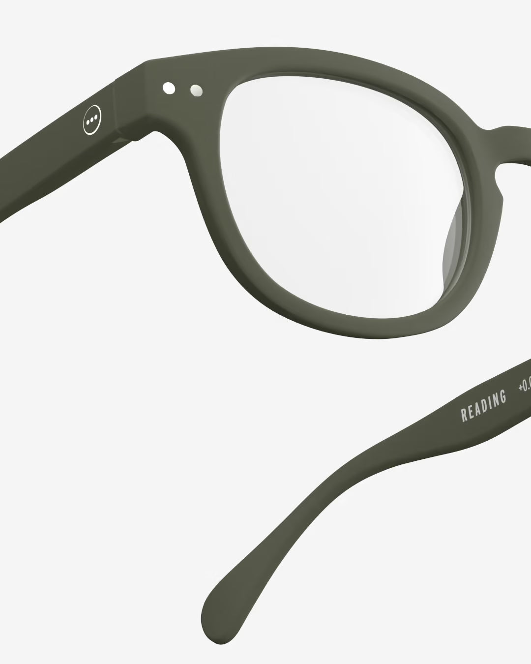 READING GLASSES - #C KAKI GREEN +2