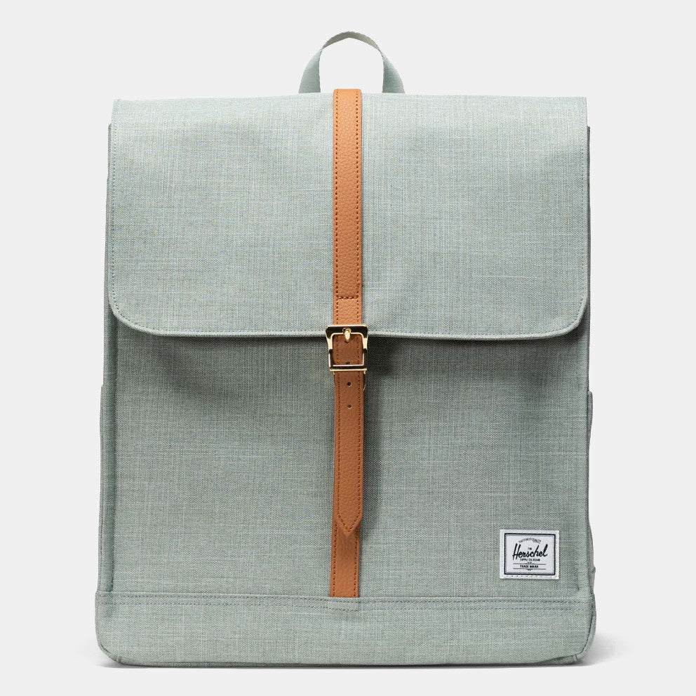City Backpack Iceberg Green Crosshatch