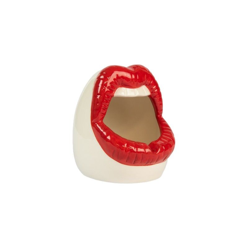 Ashtray / Multi-purpose Container "Mouth" - Red