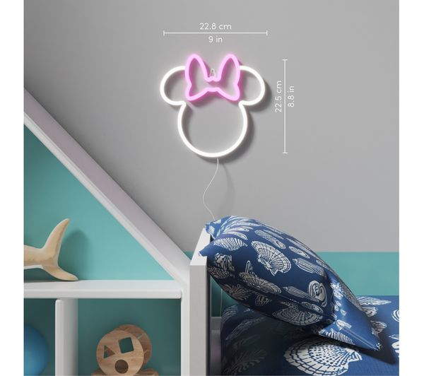 LED Neon Wall Light - Disney Ears Minnie Mouse