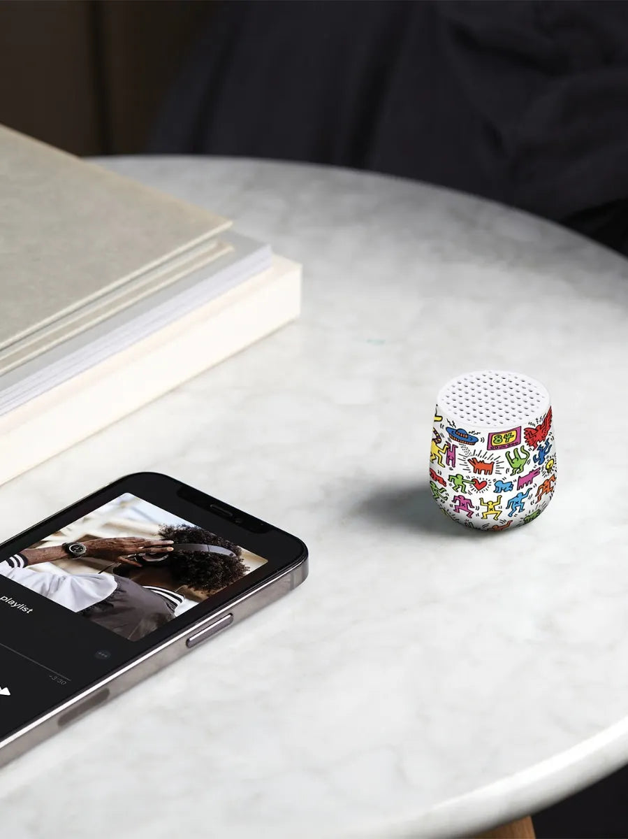 Bluetooth® speaker Mino+ (Keith Haring happy white)