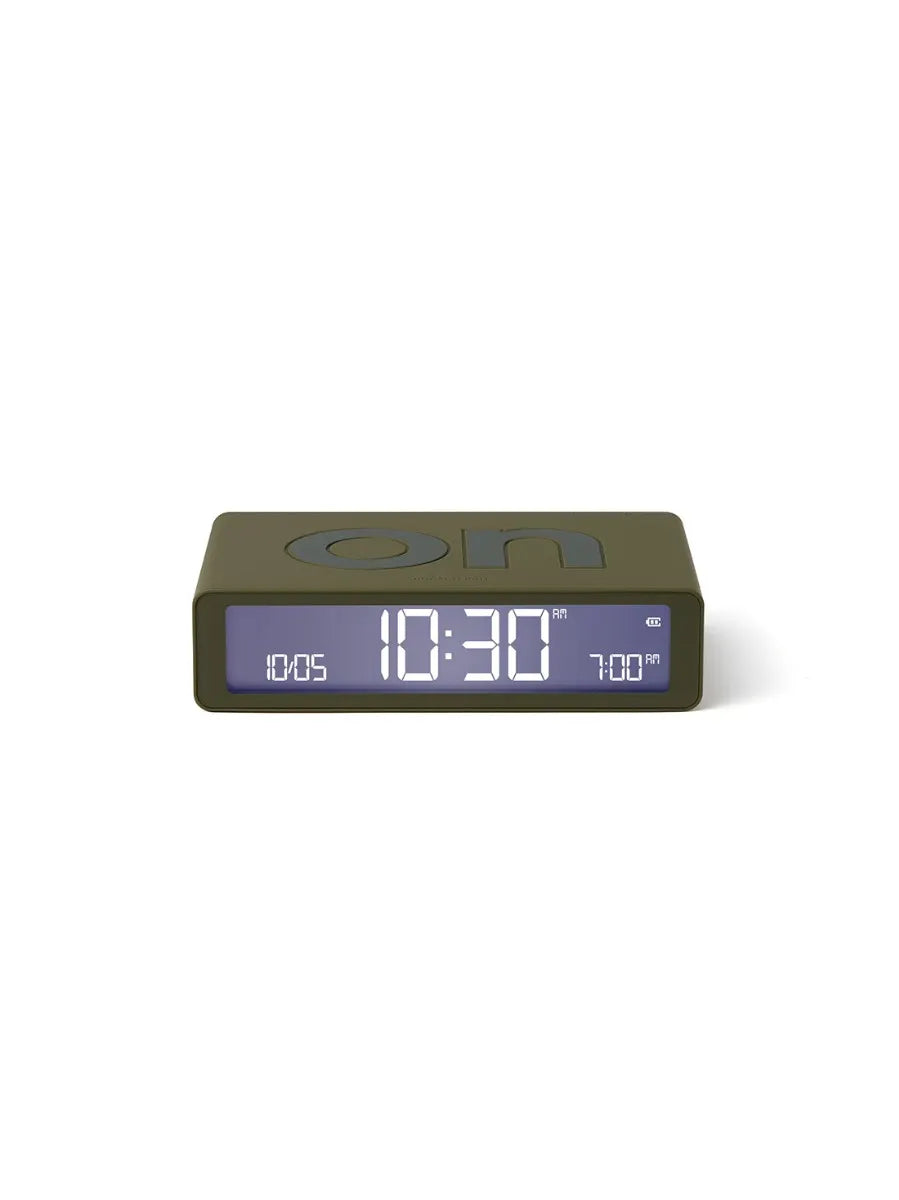LCD alarm clock FLIP Classic (khaki)