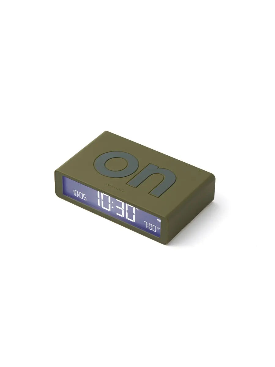 LCD alarm clock FLIP Classic (khaki)