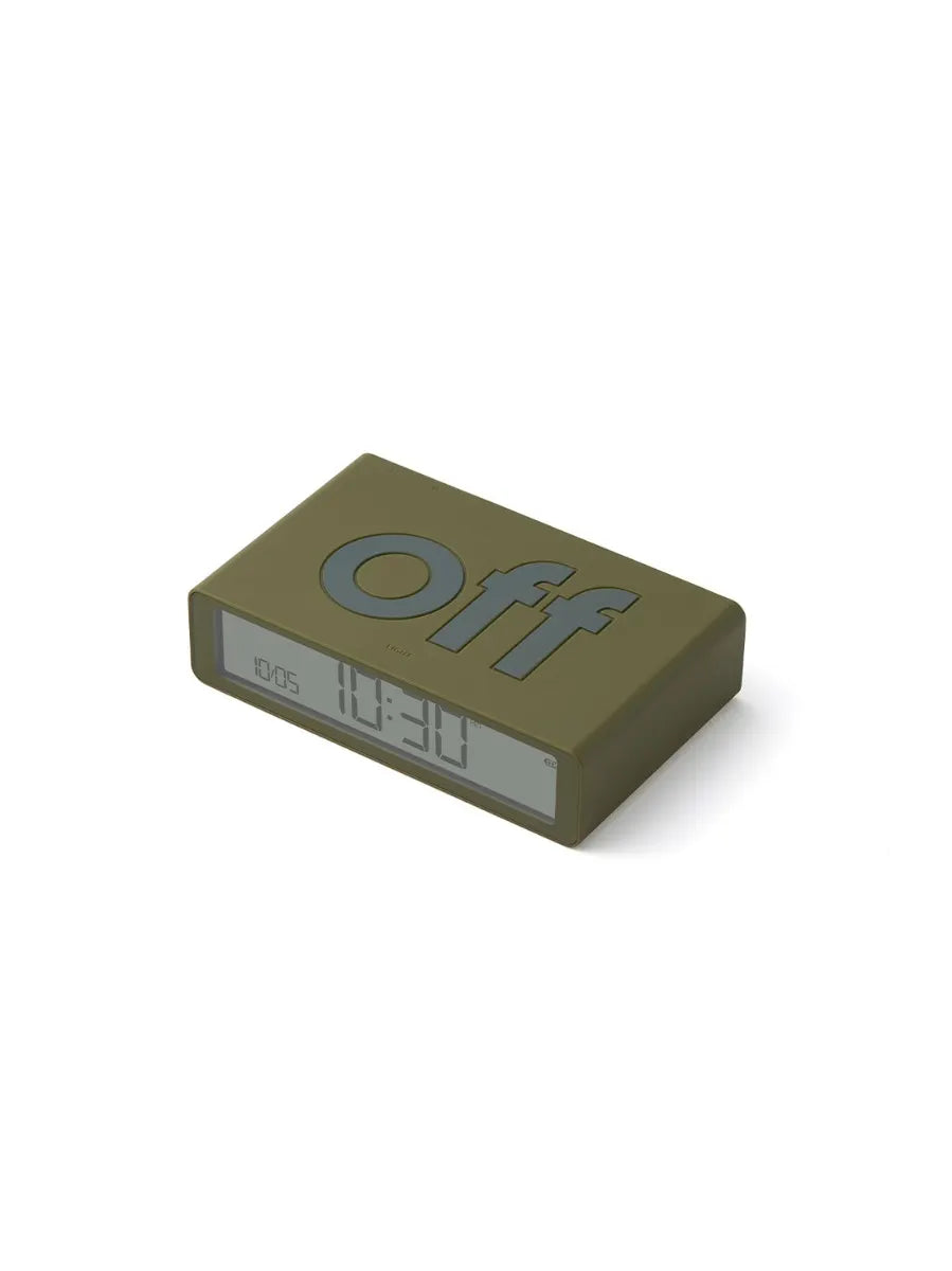 LCD alarm clock FLIP Classic (khaki)