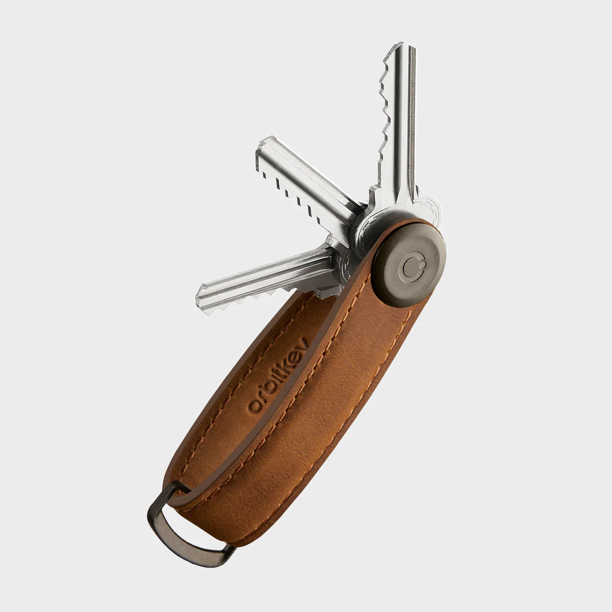 Key Organiser Crazy Horse - Chestnut Brown with Brown Stitching