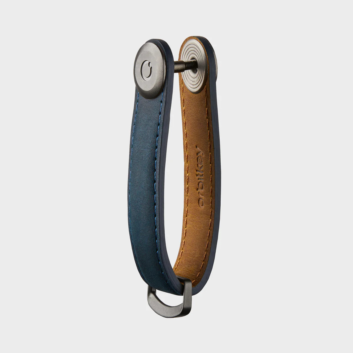 Key Organiser Crazy Horse - Marine Blue with Blue Stitching