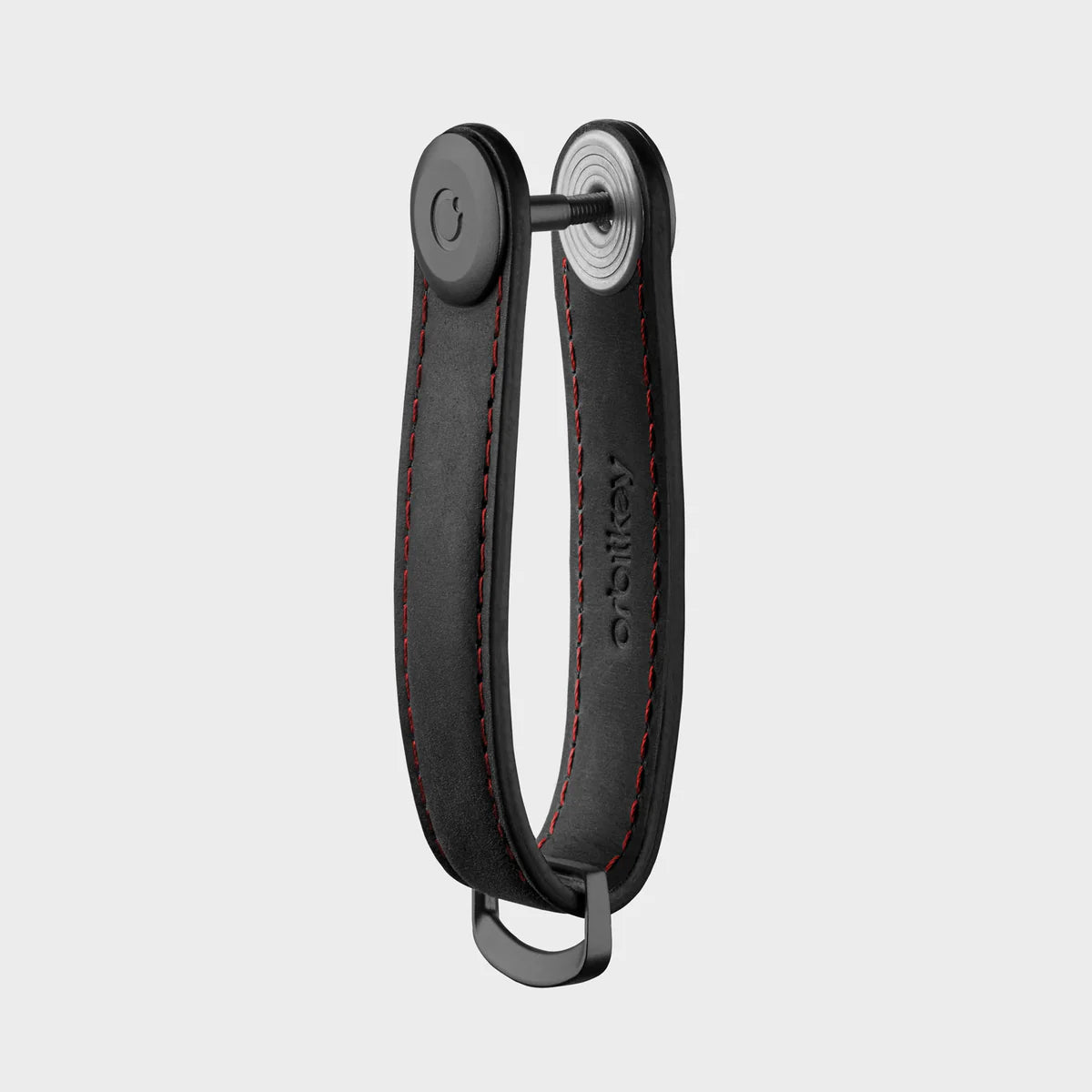 Key Organiser Crazy Horse - Obsidian Black with Red Stitching