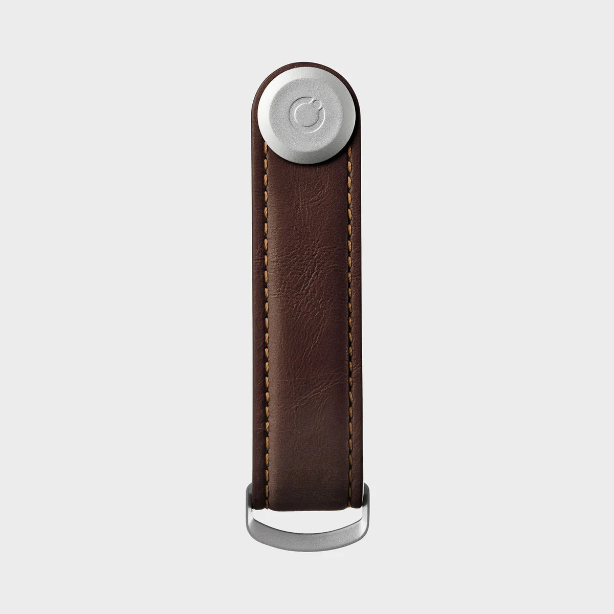 Key Organiser Leather - Espresso with Brown Stitching