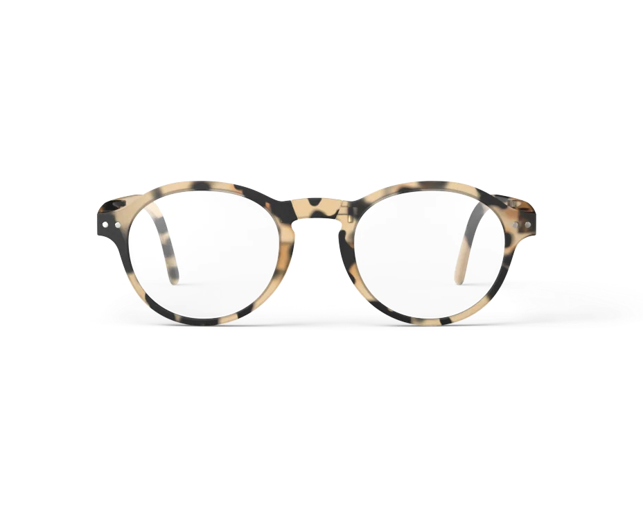 READING GLASSES - #F LIGHT TORTOISE +3