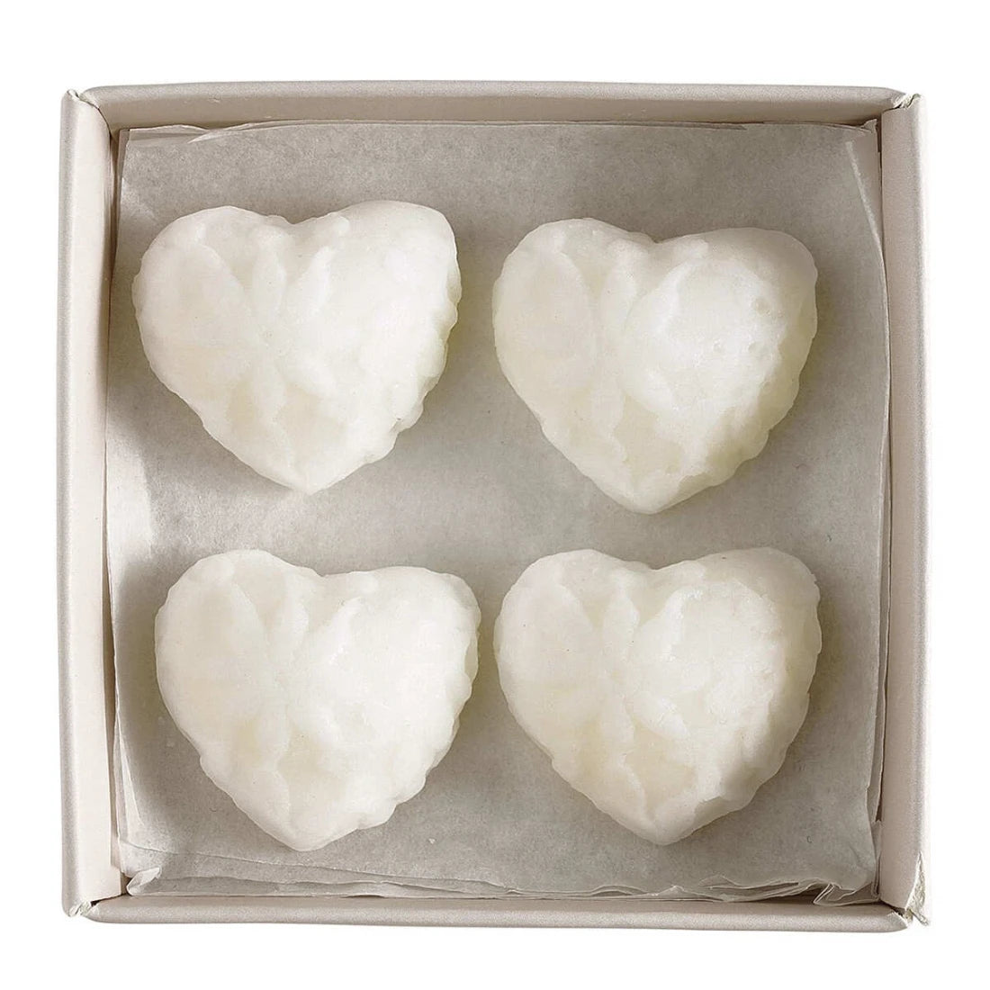 Box of 4 Scented Wax Melters Hearts - Rose Élixir