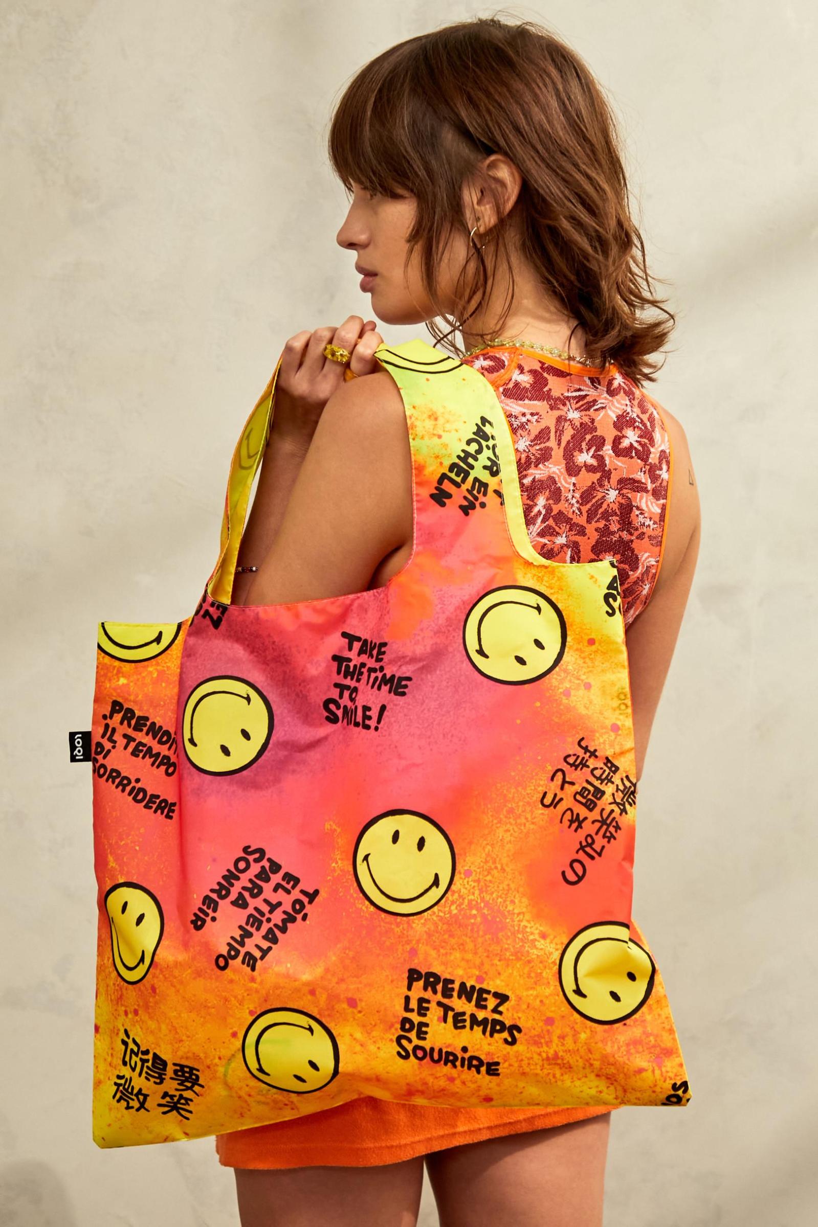 Tote Bag "Smiley Time To Smile"