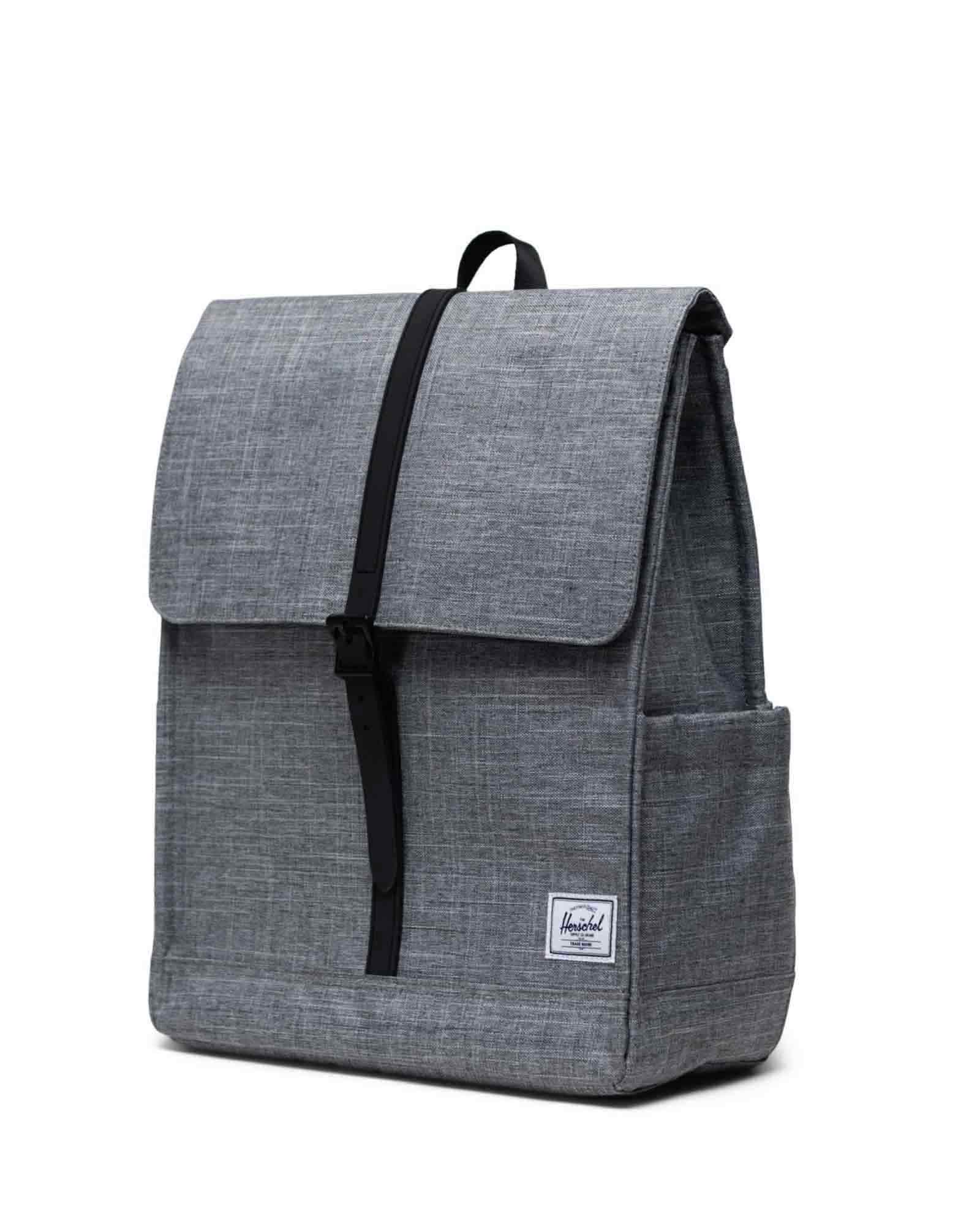 City Backpack Raven Crosshatch