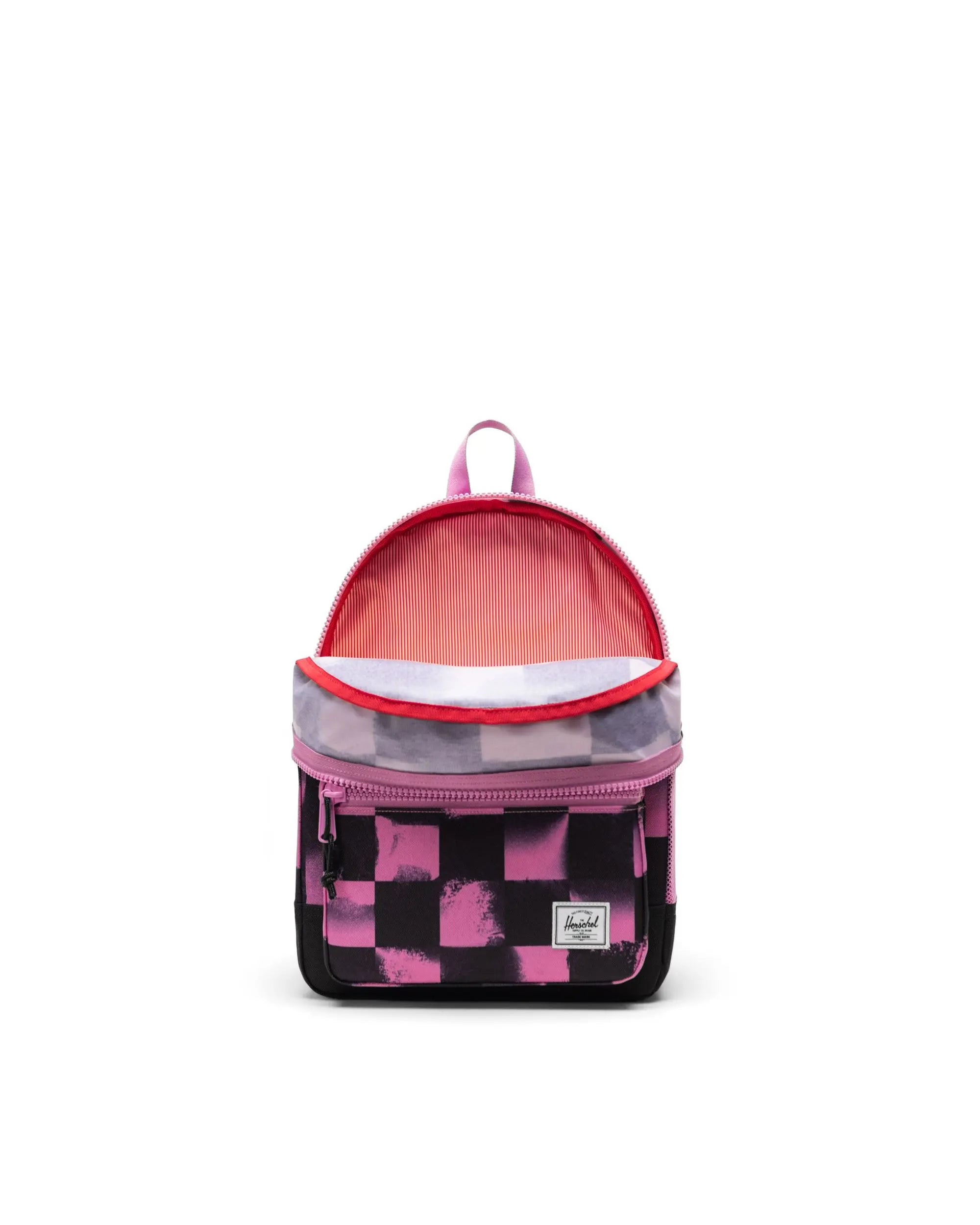 Heritage™ Kids Backpack Stencil Check Opera Mauve
