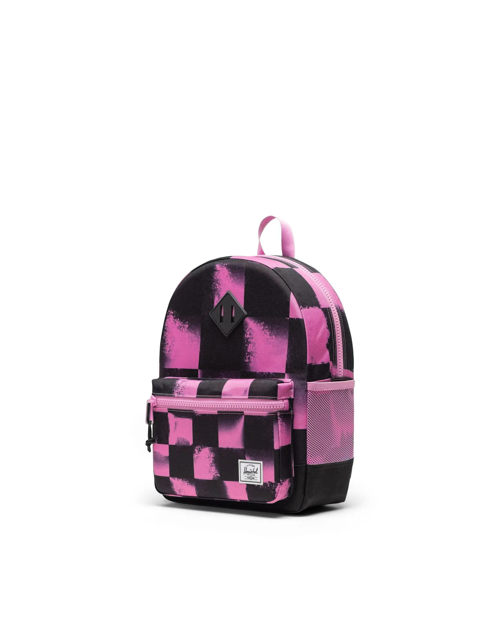 Heritage™ Kids Backpack Stencil Check Opera Mauve