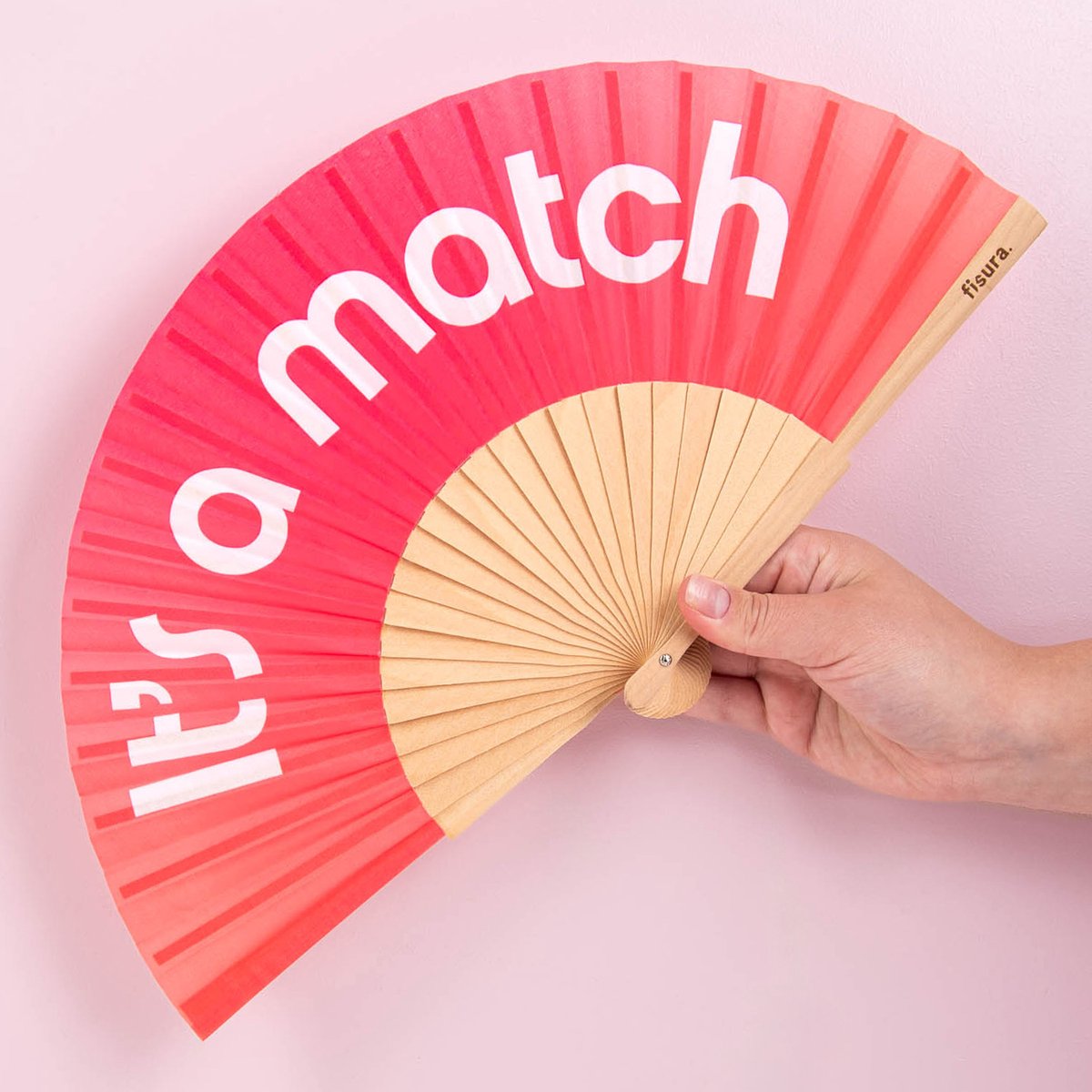 Hand fan “It’s a Match"