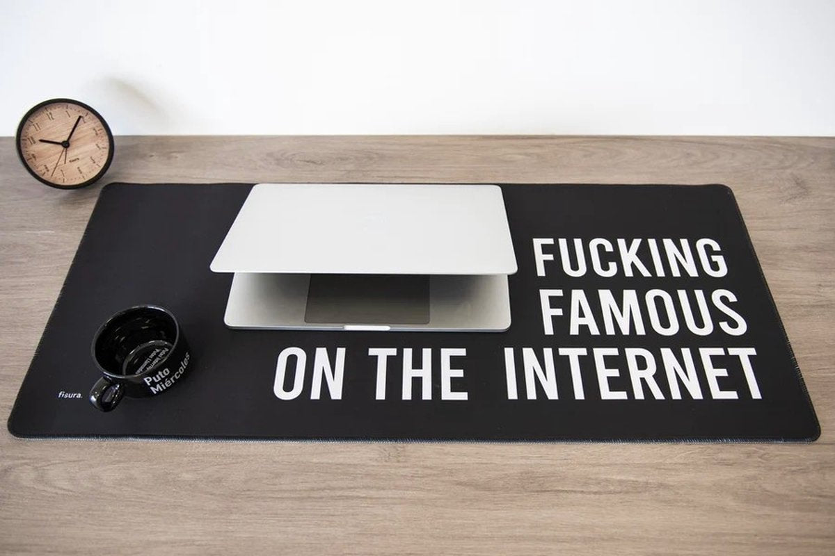 XXL Mouse Pad "Fucking Famous on the Internet"