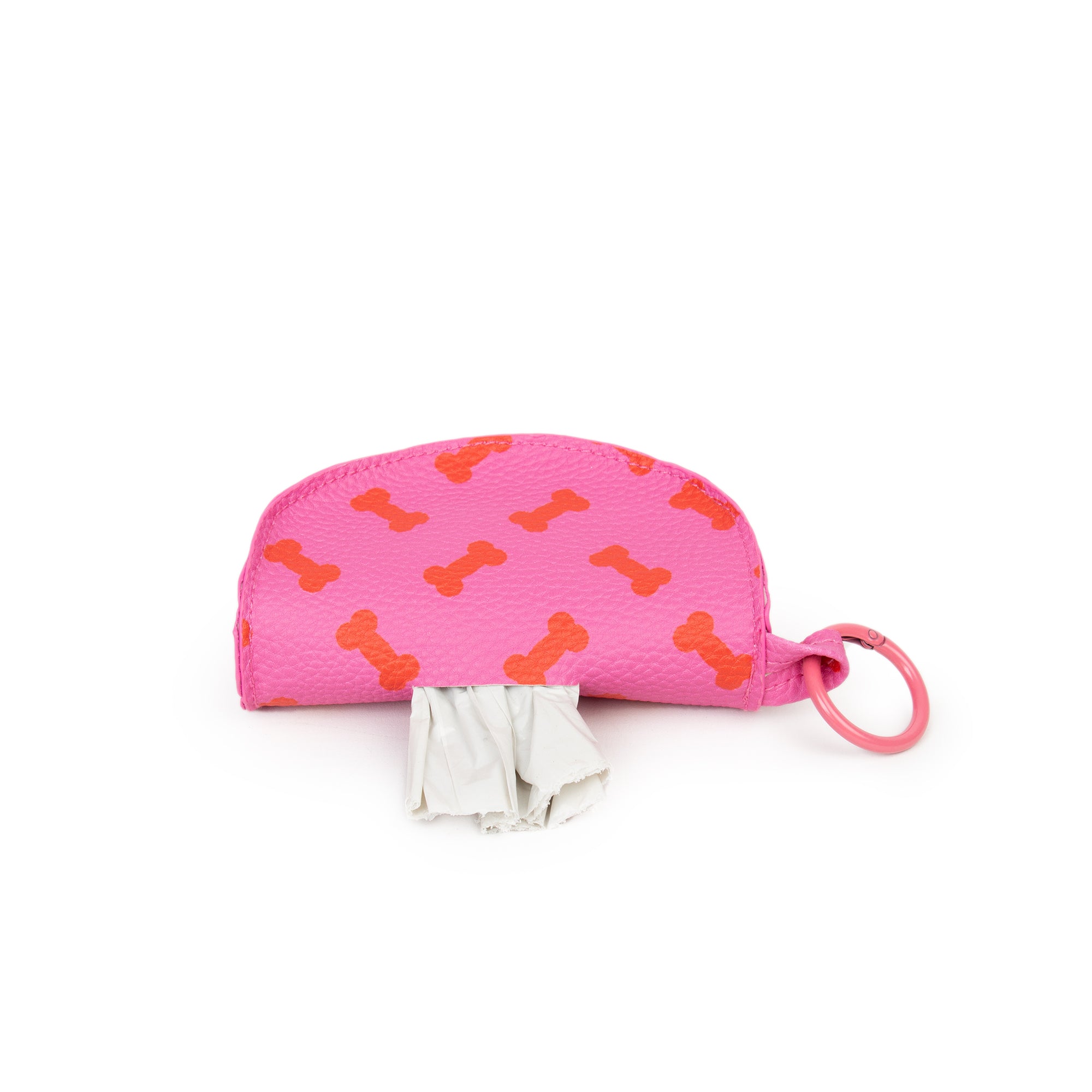 Portable Pet Bag Dispenser "Let's Go" - Pink