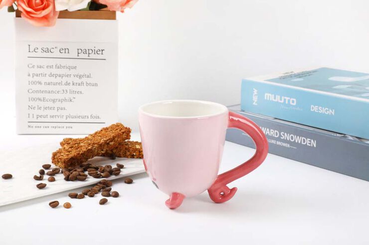 Ceramic Mug Up & Down Piggy