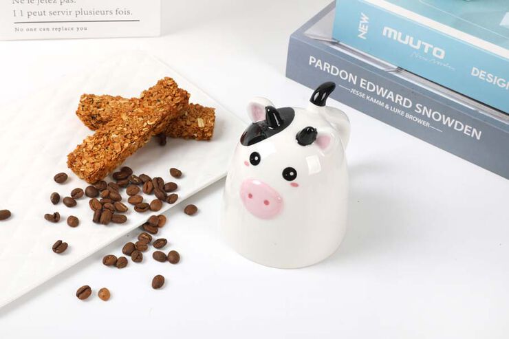 Ceramic Mug Up & Down Cow