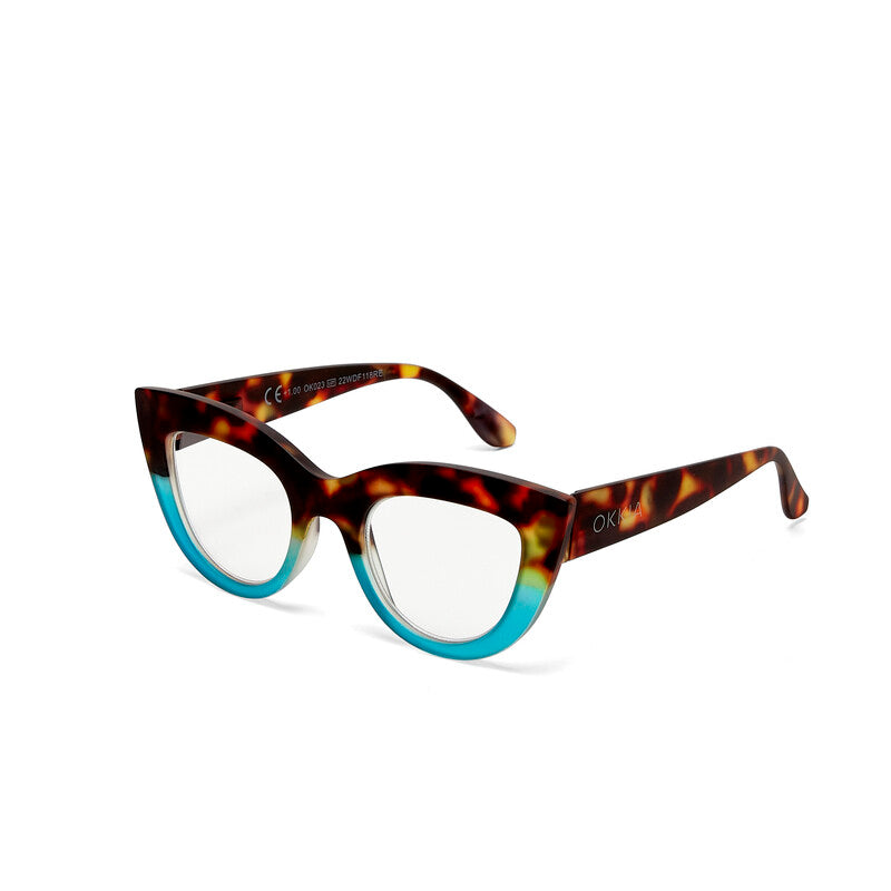 READING GLASSES CLAUDIA - HAVANA BLUE