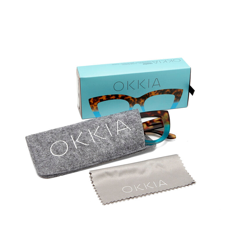 READING GLASSES CLAUDIA - HAVANA BLUE