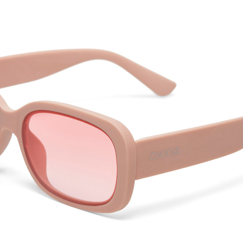 SUNGLASSES CHIARA - DUSTY PINK & PINK LENS