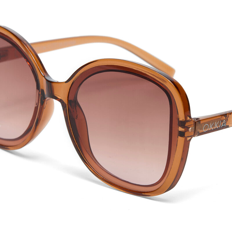 SUNGLASSES ANNA -TRANSPARENT BROWN