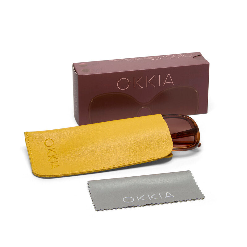 SUNGLASSES ANNA -TRANSPARENT BROWN
