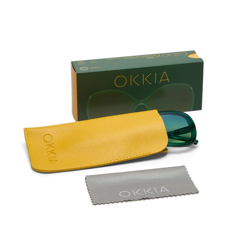 SUNGLASSES ANNA- TRANSPARENT GREEN