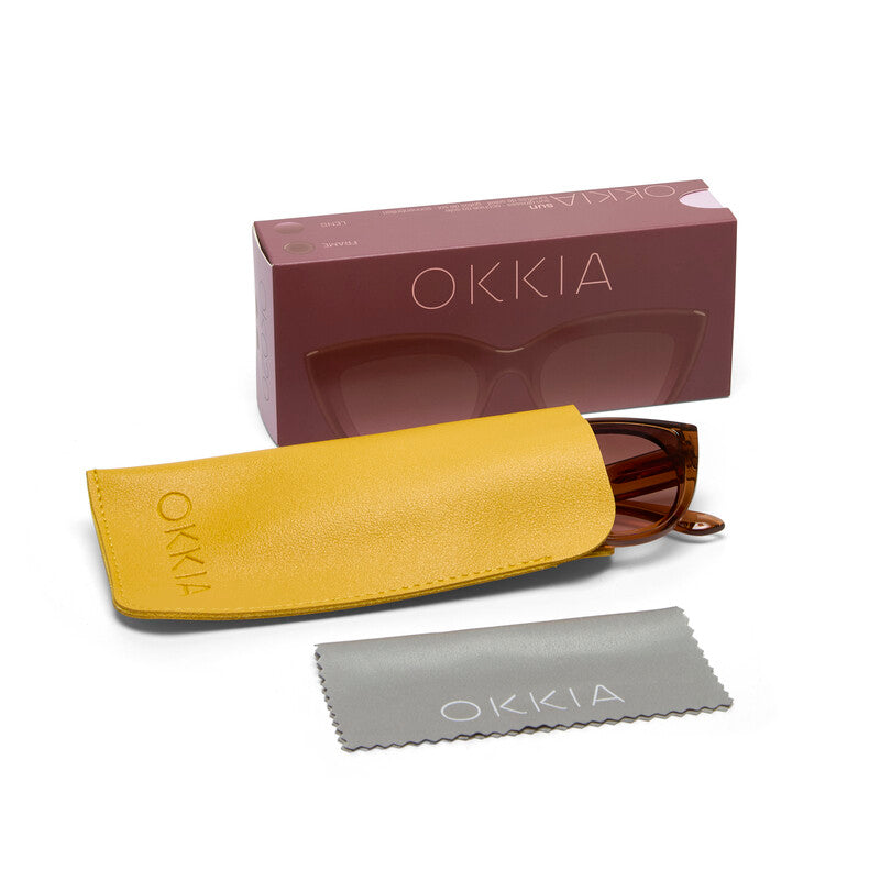 SUNGLASSES SILVIA- TRANSPARENT BROWN