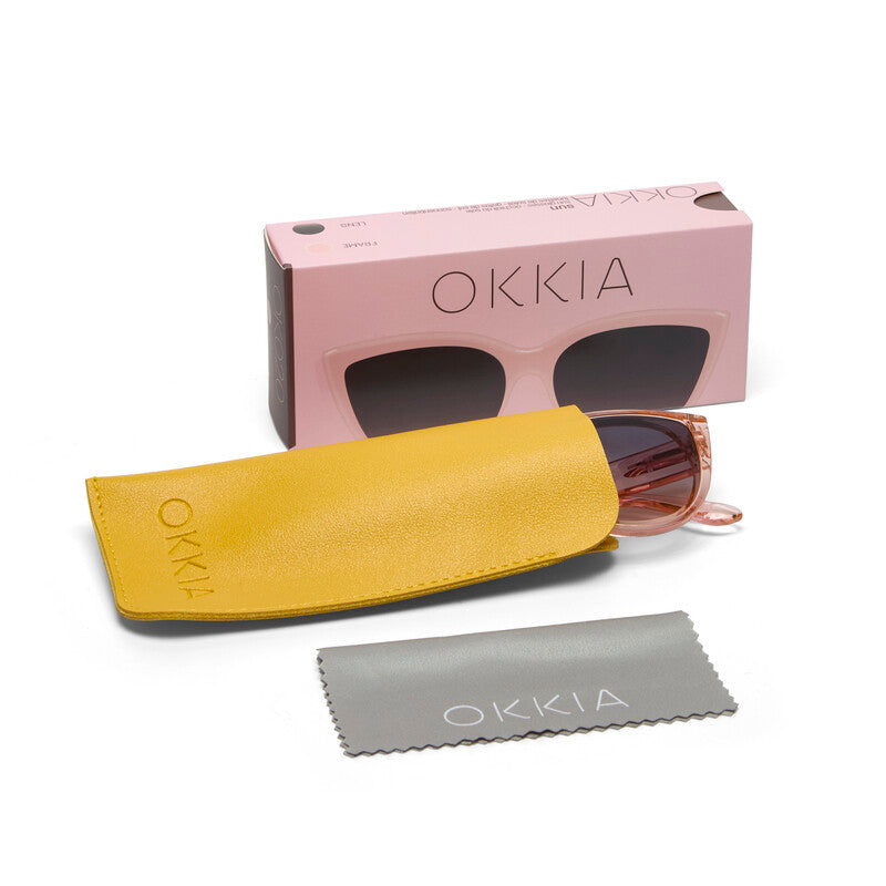 SUNGLASSES SILVIA - TRANSPARENT PINK