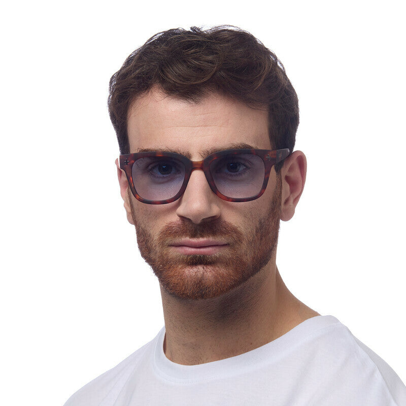 SUNGLASSES GIOVANNI - CLASSIC HAVANA & BLUE LENS