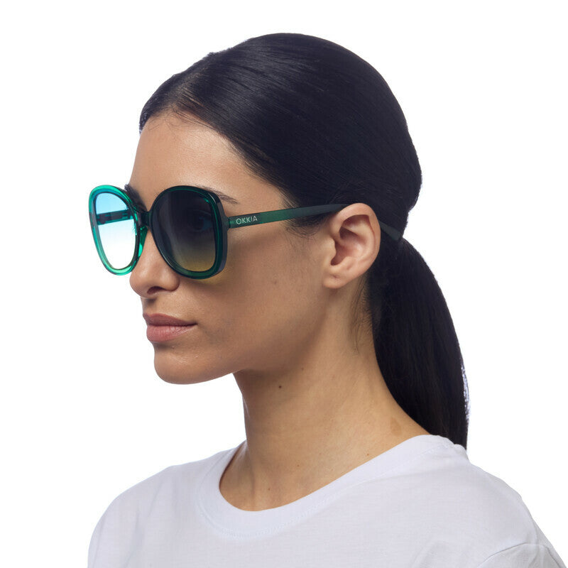 SUNGLASSES ANNA- TRANSPARENT GREEN