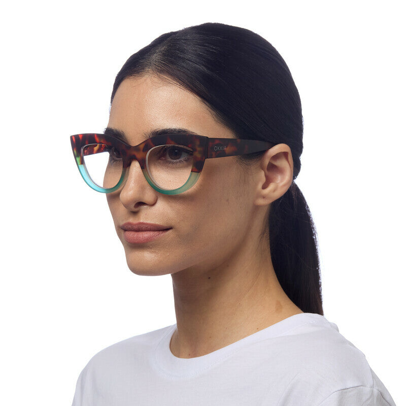 READING GLASSES CLAUDIA - HAVANA BLUE