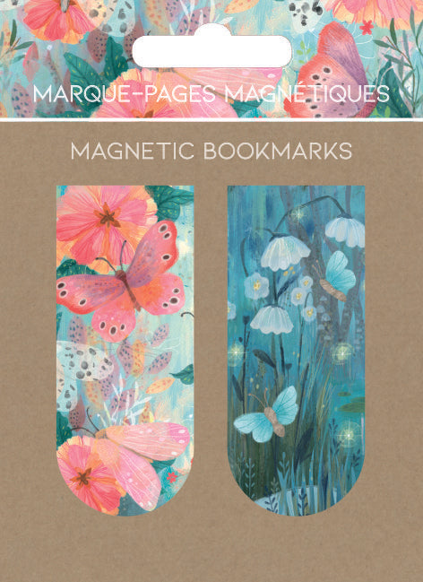 Magnetic Bookmarks - Flowers and Butterflies