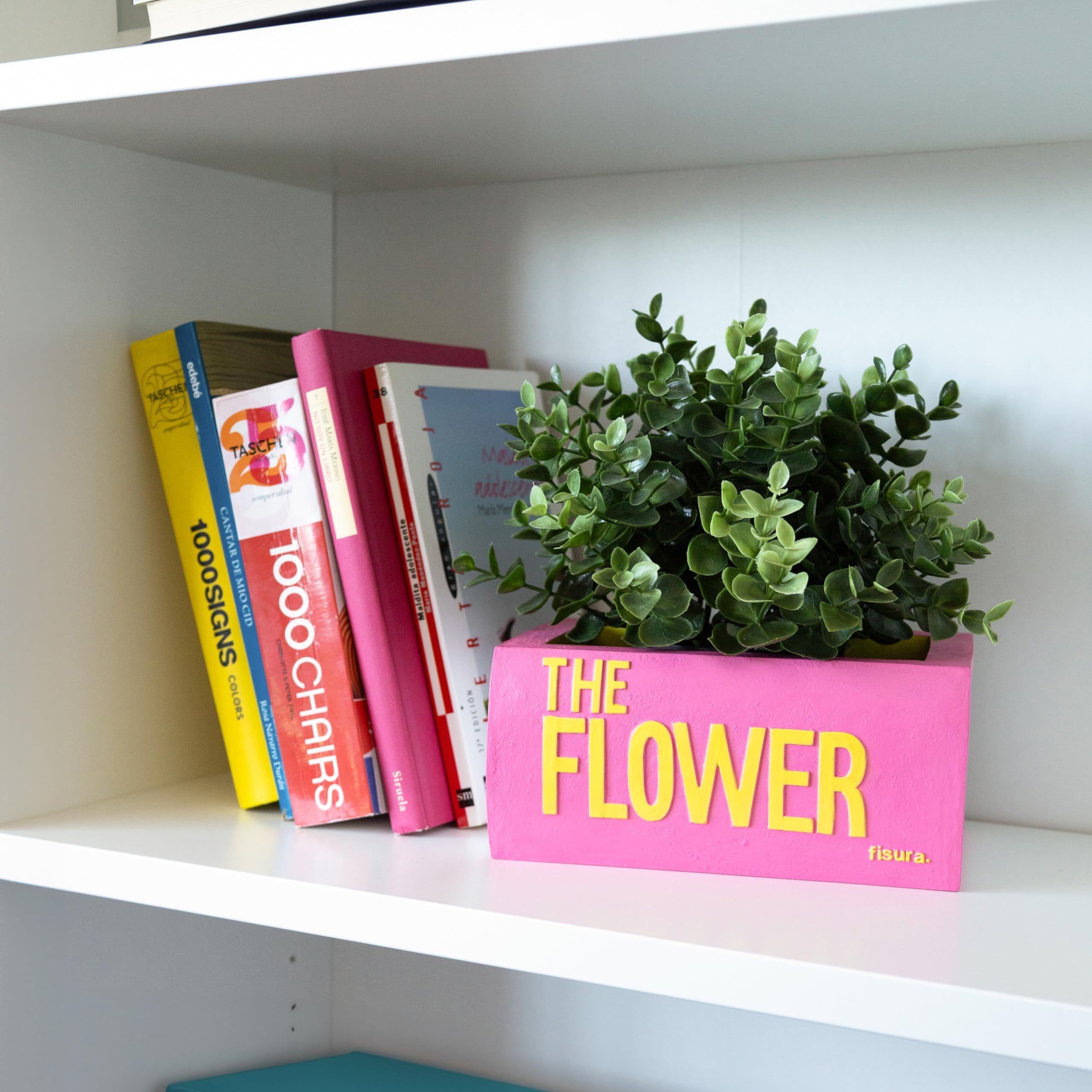 Book Planter "The Flower" - Pink